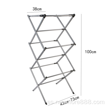 Estante de secador de ropa extensible de 3 niveles